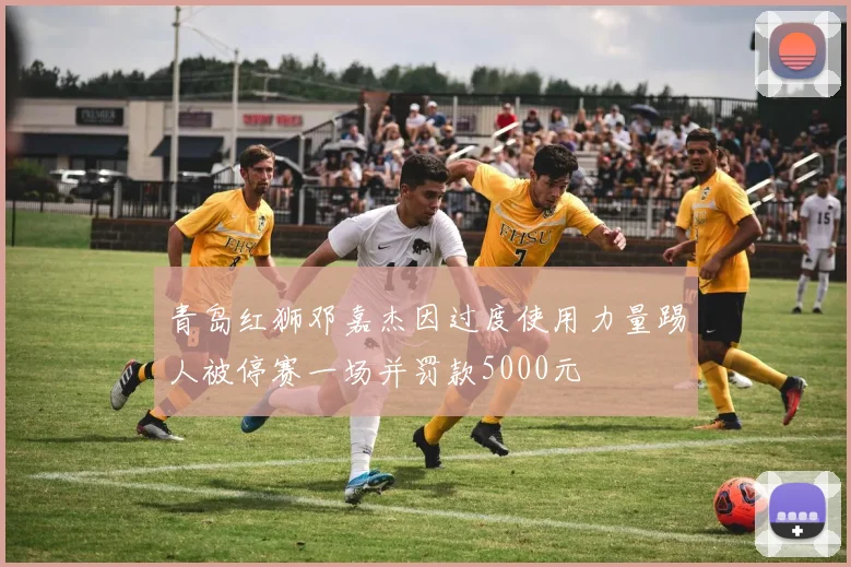 青岛红狮邓嘉杰因过度使用力量踢人被停赛一场并罚款5000元